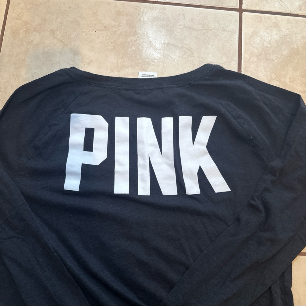 PINK Victoria's Secret Kids Black and Pink Sweatshirts bundle size xs - Picture 8 of 16
